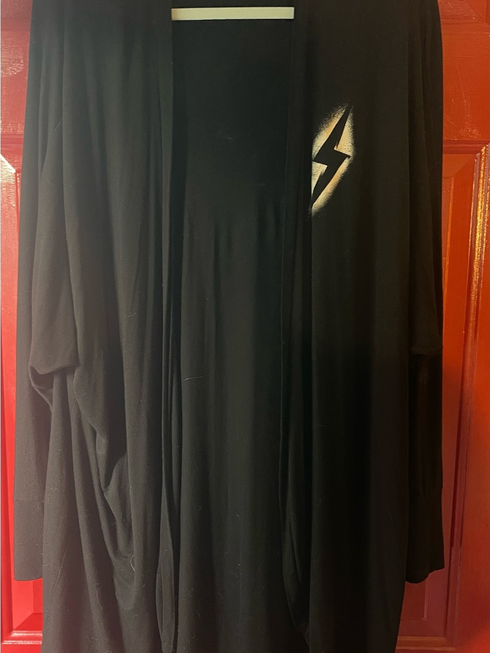 Lovesick Black cape with Lightning Bolt Accent